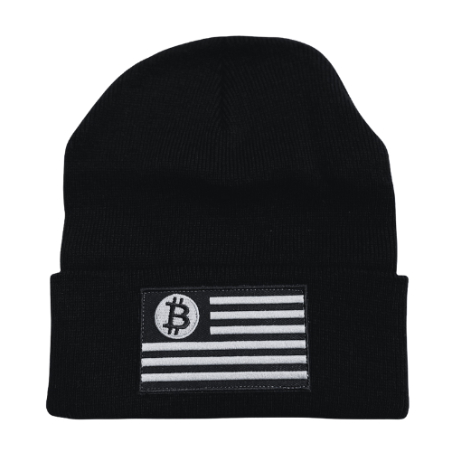 Bitcoin Flag Winter Beanie
